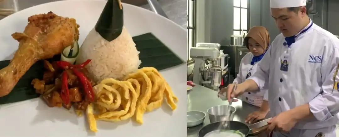 siswa masak indonesian food