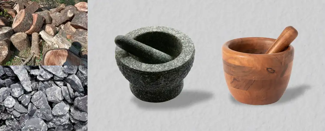 (Ilustrasi Cobek dan Bahan Dasar, Sumber: Canva Premium)