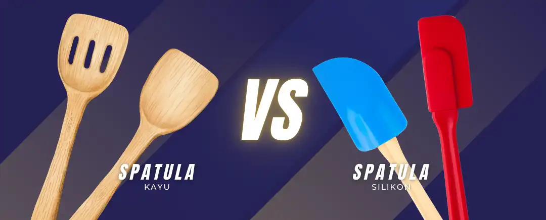 (Ilustrasi Spatula Silikon dan Kayu, Sumber: Canva Premium)