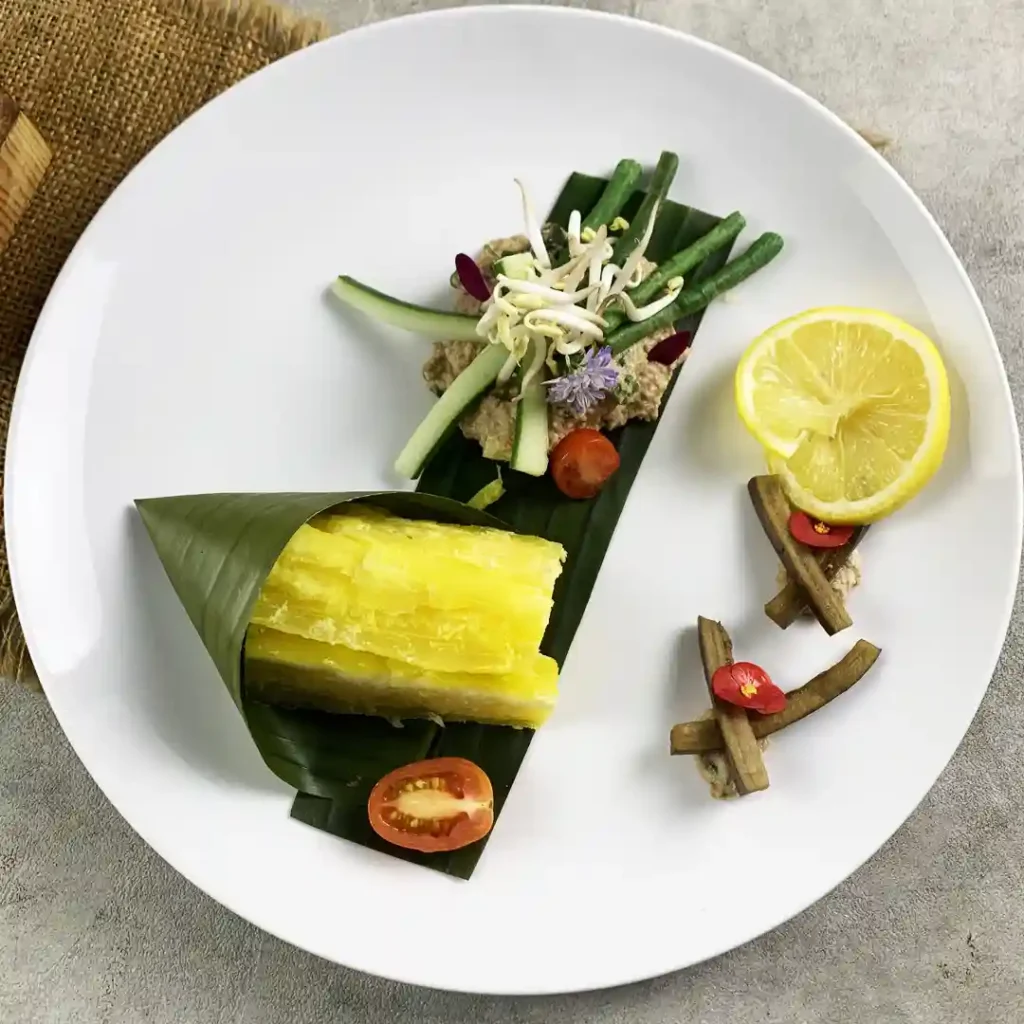 plating indonesian food