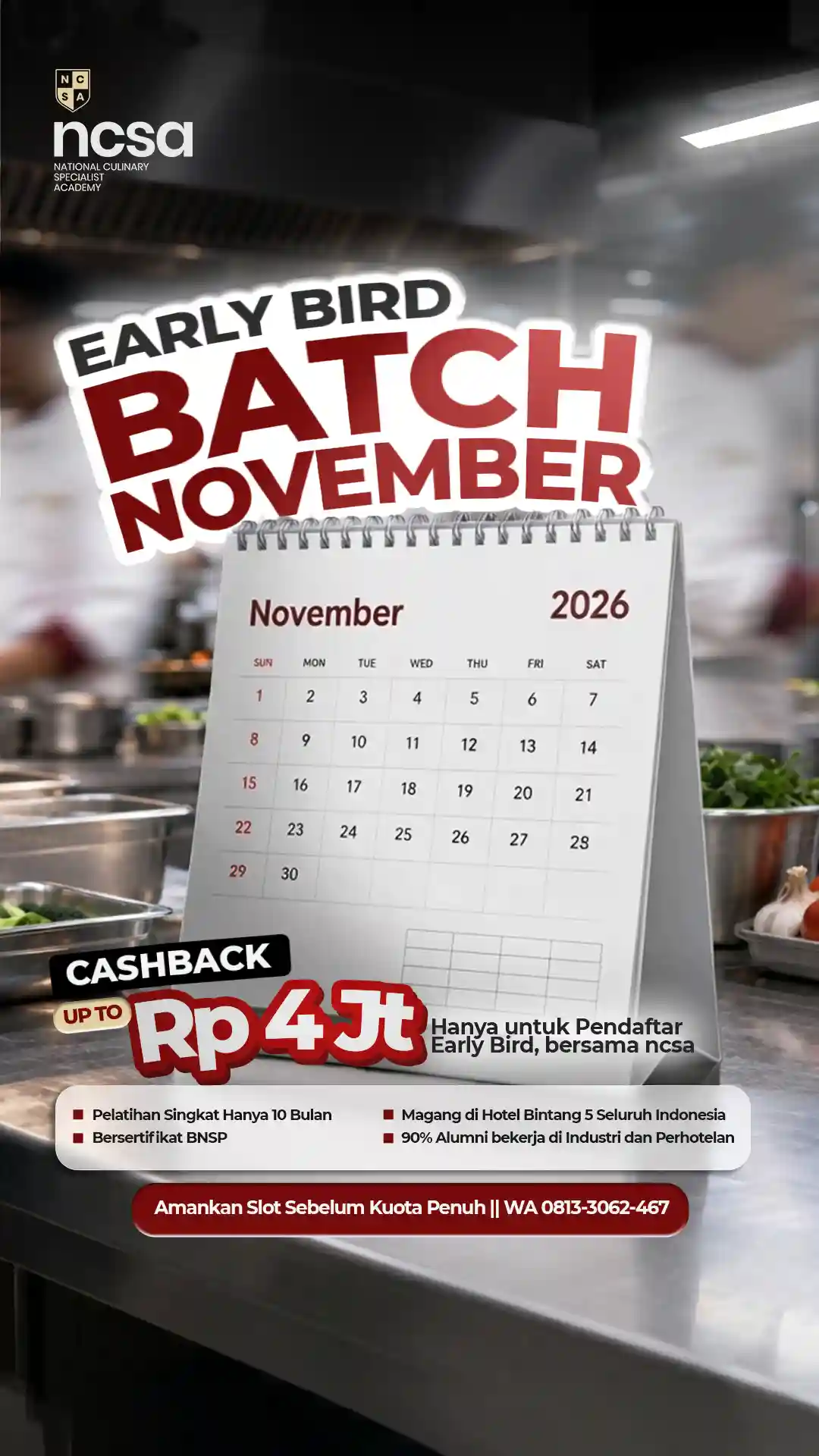early bird cashback 4 juta