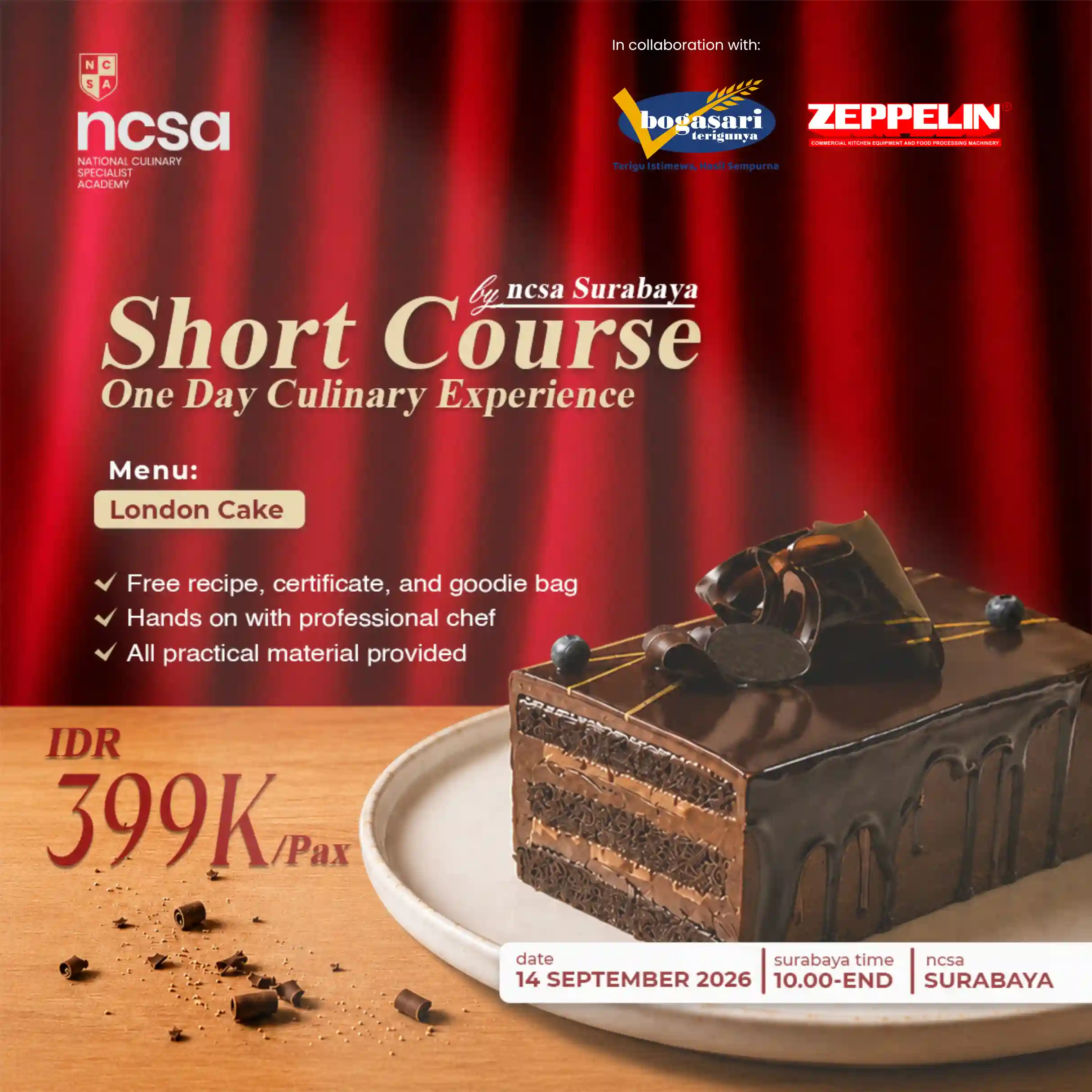 short course london cake ncsa surabaya
