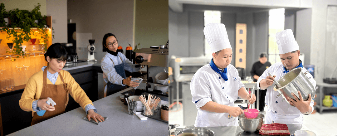 (Ilustrasi Pekerjaan dalam Dunia Food and Beverages, Sumber: Freepik & NCSA Indonesia)