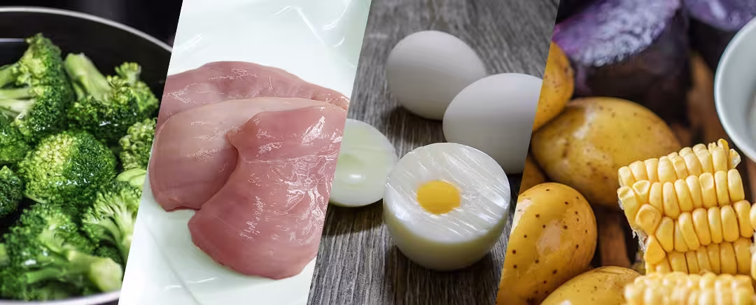 brokoli ayam telur kentang dan jagung