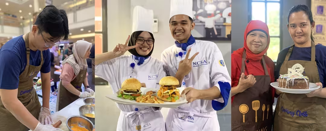 siswa sekolah masak dan peserta short course dan provate course ncsa
