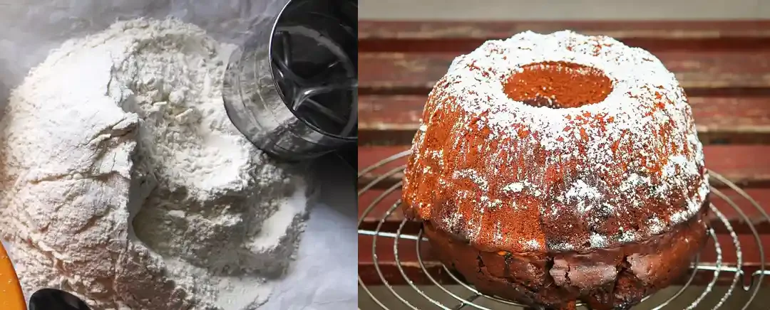 tepung dan kue bolu